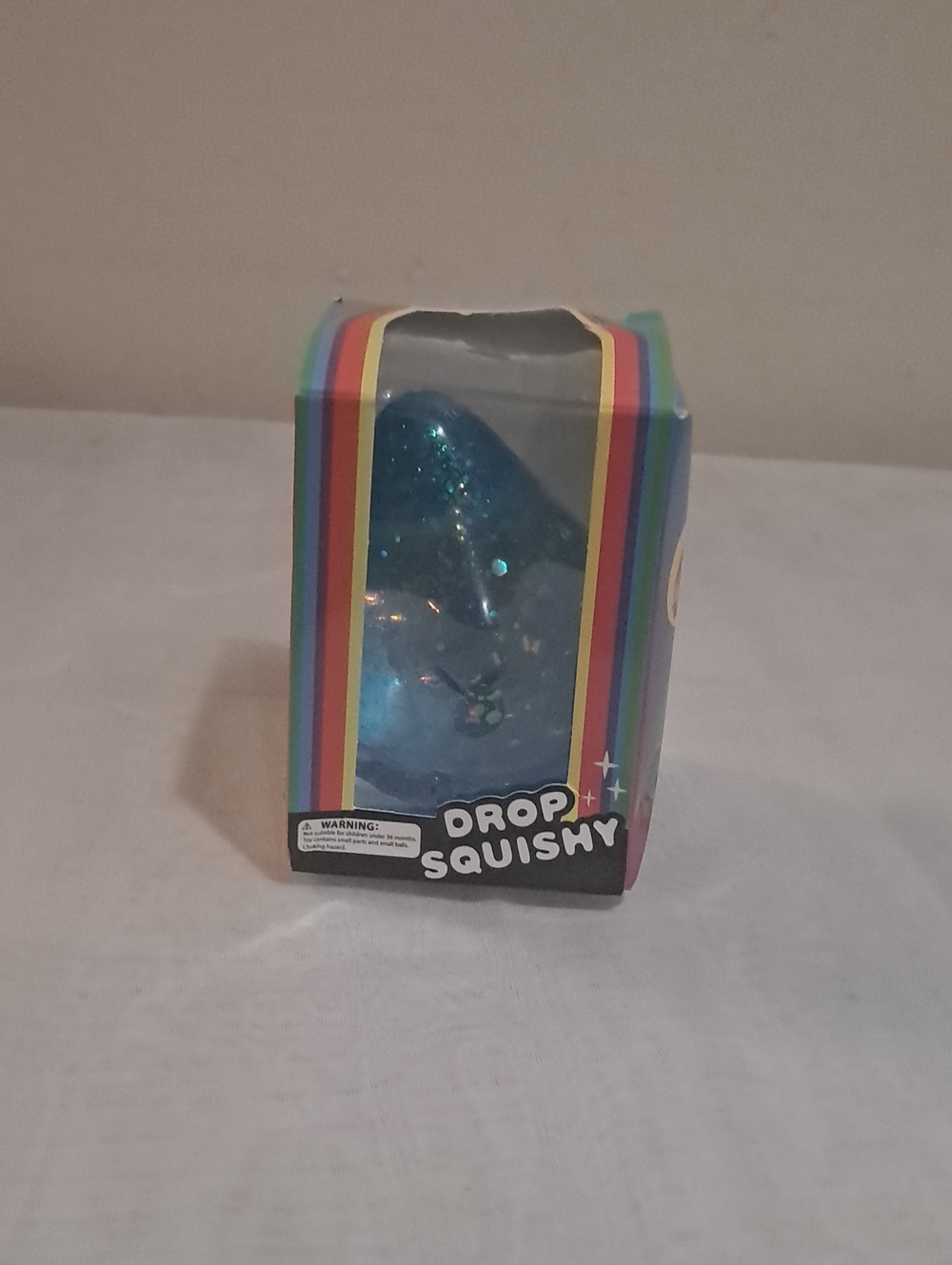 Drop Squishy Blue Glitter Sensory Squish Toy